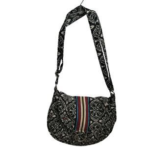 Vera Bradley Barcelona Retired Crossbody Purse Tote Medium Saddle Bag Style Goth